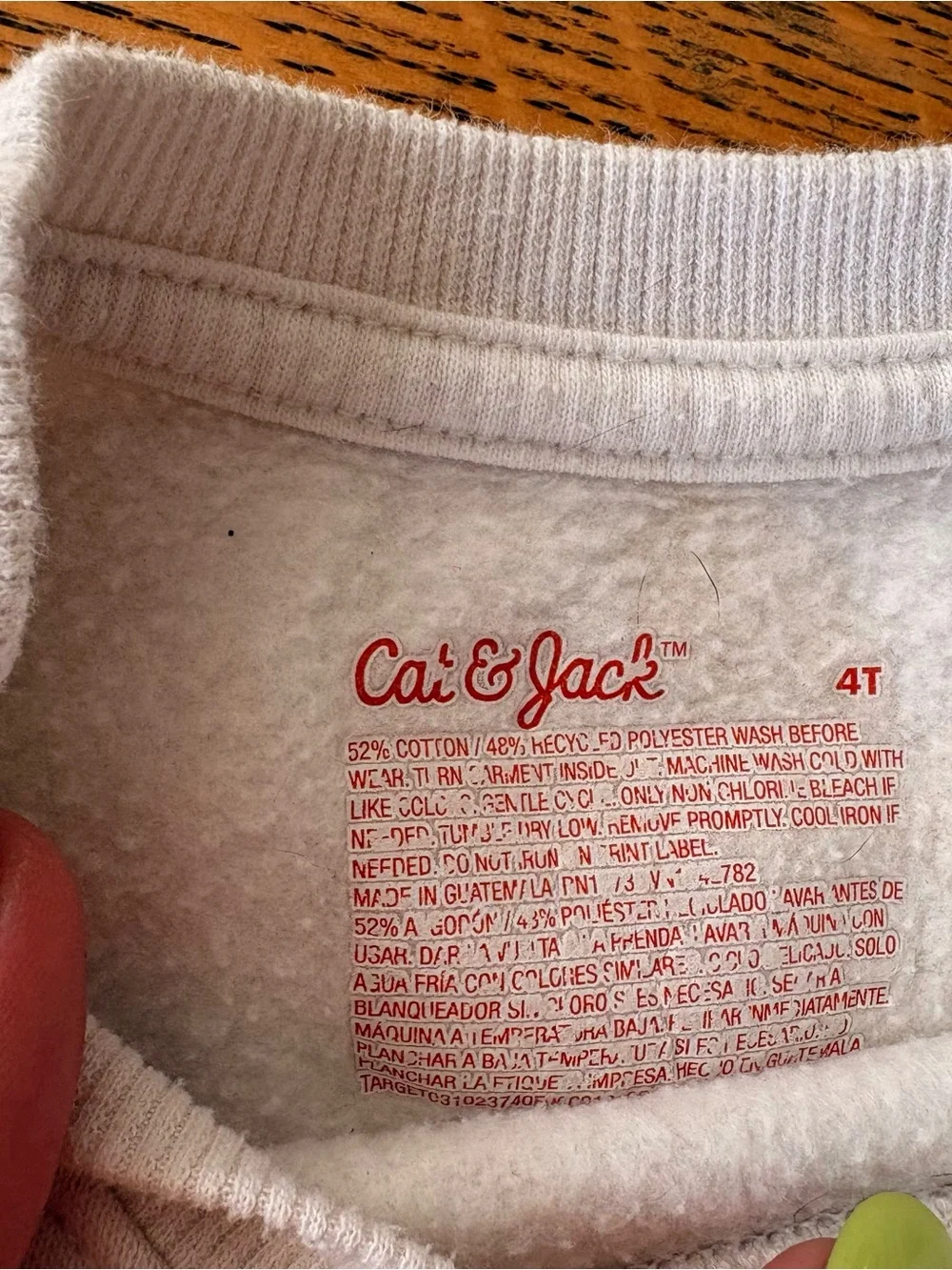 Cat & Jack Cream Heart Sweatshirt and Joggers - Pink, Yellow & Teal